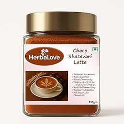Herbalove Choco Shatavari Latte | Ayurvedic Immunity Booster for Women | Supports Reproductive Health, Lactation, Digestion, & Fatigue Relief | Chocolate Flavors | 150gm-picture-14