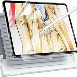 ESR 2 Pack Paper-Feel Screen Protector for iPad Air 11 Inch M3/M2 (7th/6th Generation, 2025/2024), Write and Draw Like on Paper, Matte Screen Guard with Easy Application Tray, Thin&Responsive-0