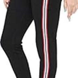 Girls/Women/Ladies Stylish Black Stretchable Side Striped/Side Stripe Jegging/Legging/Tights/Track Pant/Jogger/Lower for Yoga/Gym/Work Out/Casual (Size 26 inch to 32 inch) (black1, 32)-image-70