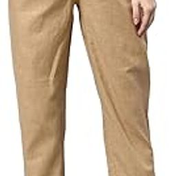 Fashion Women Cotton Pant Stretchable Full-Elasticated Waist Regular Slim Fit Trouser, Pocket Pants for Office School Formal Casual Daily Use-image-37