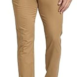 Men's Cotton Blend Solid Pattern Neo Fit Flat Front Chinos-image-18