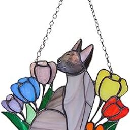 Cat Glass Window Hanging Party Decorative Patio Walls Holiday Window Pendant Style D|Home & Garden | Home Decor| Suncatchers & Mobiles|1 Cat Glass Window Hanging Pendant Ornament-image-72