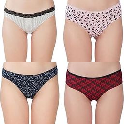 Women?s Premium Cotton Panties | Antimicrobial & Breathable | Everyday Comfort with Amazing Fit | Soft Fabric Innerwear for All-Day Freshness & Hygiene | Bikini | Pack of 4 |-image-76