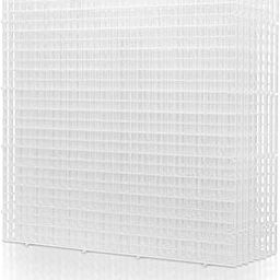 LINLAN 8 Pieces 11.8 x 11.8 in Aquarium Fish Tank Divider, Filter Bottom Tray, Grid Isolation Board for DIY Filtration and Bottom Protection in Aquascaping (White)-28