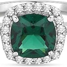 925 Sterling Silver American Diamonds Halo Ring for Womens and Girls | With Certificate of Authenticity and 925 Stamp | Life-time Warranty*-image-72