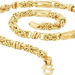 Dare by Voylla Elegant Bold Link Golden Necklace style Neck Chain with Gold Plating Men's Jewelry Gift for Him, Boy, Men, Father, Brother, Boyfriend-image-51