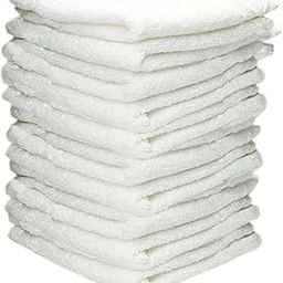 Space Fly Silverlive Cotton Fresh Loom 500 GSM Ultra Soft Face Towel for Women, Size-10x10 Inch, White Hanky (Set of 10)-image-70