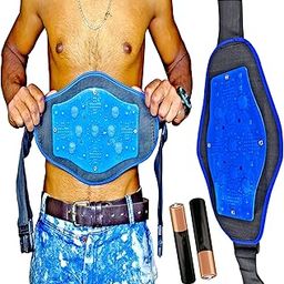 Slim Belt Waist Trainer for Abs Exercise,Vibration 3 in 1 Magnetic Slimming Abs Exercise Massager Vibrating Waist Tummy Trimmer Belt Size-Free-12