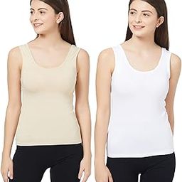 Women's Solid U Back Camisole (PACK OF 2)-47