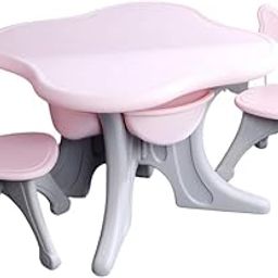 The Tickle Toe Kids Table & Chair Set with Storage | Multi-Purpose Activity Furniture for Drawing, Studying & Play | Lightweight & Durable – Pink (2–8 Yrs)-image-35