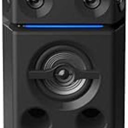 Panasonic SC-UA30GW-K Party Speaker, 300 W RMS, Bluetooth, USB, AUX, FM Radio, USB, Full Karaoke, Airquake Bass, Portable with Handle, 2 mic Jacks (Black)-image-77