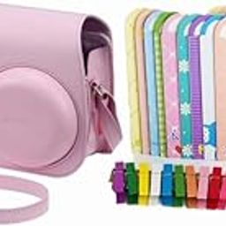 for Fujifilm Instax Mini 11 & Mini 12 Instant Camera Premium Carry Bag with Magnet & Bunting (Purple)-19