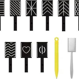 Ubervia Nail Magnet Tool Set, 11 pcs Cat Eyes Magnets Stick Creative DIY UV Gel Nail Polish Nail Art Magnet Wand for Home Salon-image-48