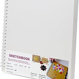 Lakeer Watercolor Wire-O Sketchbook - 8x8 inch | Cold-Pressed Watercolor Paper with Cotton-25 Sheets (50 Pages), 250 GSM | Mixed Media, for Artist-(Acid Free)-15