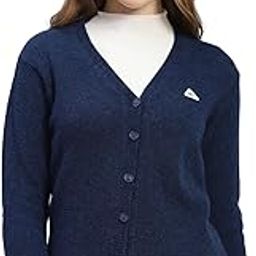 Womens Solid V Neck Full Sleeve Cardigan (1240728VN)-image-8