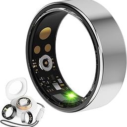 Smart Ring for Women Men, Fitness Tracker Ring with Sleep and Heart Rat Monitor, Health Ring with Steps, Distance & Calorie Count, IP68 Waterproof (Silver, 8#)-picture-18