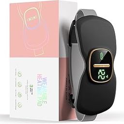 KOT Thermal Pads for Cramps, Period Cramp Massager, Wireless Portable Heating Pad with 6 Heat Levels & 6 Massage Modes, Heating (BUTTERFLY-HT-PAD)-image-45