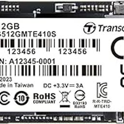 Transcend 512GB M.2 2242 NVMe 42mm PCIe Gen4 x4 Internal SSD, Solid State Drive, 3D NAND Flash TLC, (Read: Up to 5,000 MB/s/Write: Up to 4,300 MB/s) 5 Yrs. Warranty - TS512GMTE410S-14