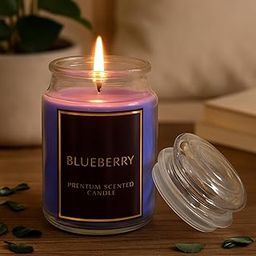 Floish Premium Cookie Jar Scented Candle | Premium Fragrance Jar Candle for Home Decor, Relaxation & Gifting | Long-Lasting Aroma Candle for Bedroom, Living Room, Spa & Office (200 ml, Blueberry)-image-40