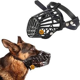 Sage Square Adjustable Strap Muzzle - Ensure Pet Safety & Comfort, Prevent Biting - Perfect for Medium-Sized Dogs, Ideal for Walks, Training & Grooming, Promote Dog's Well-Being (Black Extra Small)-image-9