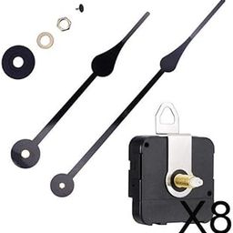ATORSE 8xDIY Quartz Clock Mechanism Movement Long Black Hands 175mm. Wall Clock-picture-26