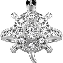 925 Silver Classic Tortoise Ring,Fixed Size,Indian - 12| Gifts for Women and Girls | With Certificate of Authenticity and 925 Stamp | 6 Months Warranty*-image-62
