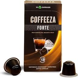 COFFEEZA Forte Aluminium Coffee Capsules, Intensity 12/10 - Nespresso Compatible Coffee Pods (Box Of 10), 90 Gram-picture-11