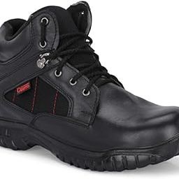 Ozarro Unisex-Adult Black Leather Steel Toe Safety Ankle Boot Shoe M4402,8-image-77