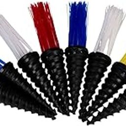 SAS SPORTS Grass Marker Tufts or Football, Cricket Training | Hurdles for Training | Boundary Cones for Cricket | Soccer Football Cones | Space Markers Orange (Set of 25)-image-37