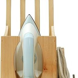 Wooden Iron Press Holder | Tabletop/Desktop | Sturdy Wall Mounted Organizer for Household Laundry Room | Elegant Craftmanship by Indian Rural Artisan.-image-45