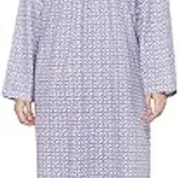 cierge Women's Cotton Printed Full Sleeve Maxi Nighty-picture-47