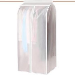 HASTHIP® Wardrobe Hanging Clothes Storage Bag, 43 Inches Hanging Garment Bags for Clothes Garment Protector Rack Cover for Suit, Coat, Gusseted Garment BagBottom Enclosed-image-7