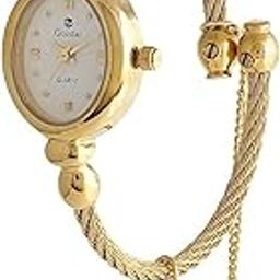 Stainless Steel Womens Goldstar Premium 24K Gold Polished Ladies Bangle Digital Watch-image-42