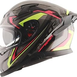 Axor Apex Roadtrip ISI DOT & ECE Certified Full Face Dual Visor Helmet for Men and Women with Outer Clear Visor and Inner Smoke Sun Visor ( Black Grey Helmet, Size: L)-image-82