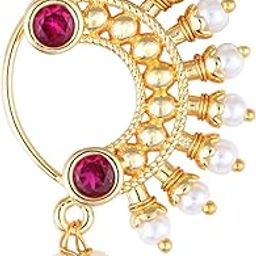 Vivastri's Beautiful & Elegant Peacock Style Designed Nath/Nosepins For Women And Girls -VIVA1069NTH-Press-image-10