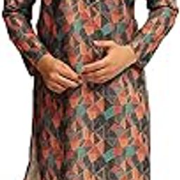 (Since 1958 Men's Cotton Linen Printed Kurta With White Pyjama-picture-18