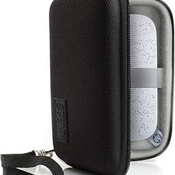 Instant Printer Case Compatible with HP Sprocket 2x3, Instax Mini Link 2, Kodak Printomatic, Photo Paper, Cable & More - Hard Shell Portable Printer Carrying Case with Wrist Strap (Black)-9