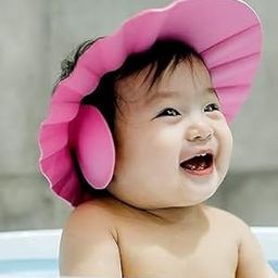 ARREDO Baby bath Shower Cap,Bath Visor hat for Eye and Ear wash Protection,Adjustable Silicone Bathing Crown Waterproof Shampoo hat for Washing Hair, Shower Bathing Protection Bath Cap for Toddler, Baby, Kids, Children (Pack of 2 Pis)-image-21