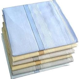 100% Pure Cotton Collection Handkerchiefs Hanky For Men XXL King Size -(Multi Light Pack of 6)-image-99