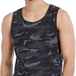 Scoop Neck Regular Fit Camouflage Printed Sleeveless Vest for Men & Boys-image-37