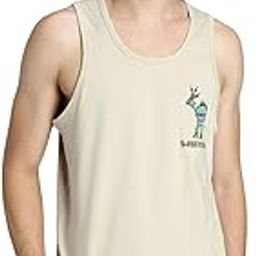 Pure Cotton Sleeveless Regular Fit Front Print Placement Scoop Neck Vest for Men & Boys-1