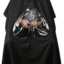 CM Barber Cape with Clear Window Salon Cape Hair Cutting Cover Hair Drape Waterproof Haircut Apron with Buckle for Barber Shop Salon Stylists Home DIY Hairdressing-image-51