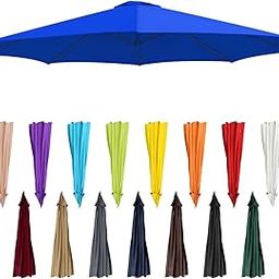 Patio Umbrella Replacement Canopy 9ft 10ft 6.5ft, Outdoor Umbrella Replacement Canopy Top Cover for 8/6Ribs, Replacement Umbrella Canopy Cover, Replacement Parasol Canopy for Garden Umbrella-image-26