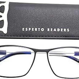 Esperto Readers Wood Reading Glasses - Blue Cut Lens With Antireflection & Ultra Light Weight For Men & Women +1.00 to +3.00 Power - Black (+1.75)-image-7