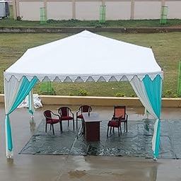 Gazebo Tent with Canopy, 12ft x 12ft, White-image-71