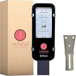 JANISH 24W LED Street Light with 2 Year Warranty, (IP65) Waterproof Outdoor Light for Home, Outdoor Street Light, with Wall Mount Clamp, BIS Approved-picture-25
