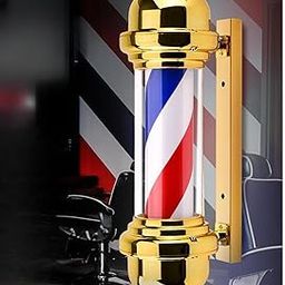 Barber Pole Light Barbershop Rotating Light Fixture for Hairdressing Outdoor Flat Cap-image-25