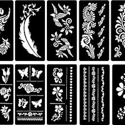 Ivana's Girl Tattoo Stencil Henna Multi Design Tatto for Girls | Women - (DB-2)-picture-55
