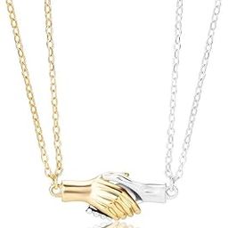 Silver Pendant Necklace For Women Girls Ladies girlfriend Wife fashion love Magnetic Western Friendship Promise hand Pendants chain Magnet pendant Locket Valentine gifts Birthday propose -202-image-73