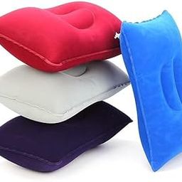 AZLVERA PVC Travel Camping Pillow for Home Bedroom Travels Camping Indoor Outdoor Soft Pillow Washable, Suitable Pillow Multicolour (Pack of 1)-image-46